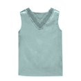 thumbnail image 4 of UPPADA Womens Tank Tops Summer Sleeveless Shirts Ladies Ribbed Wide Shoulder Straps Tees Racerback Tight Slim Fitted Workout Tank Tops Fitted Tops Racer Back Blouses,Clearance on sale, 4 of 8