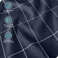 thumbnail image 2 of Bare Home Fitted Sheet - Premium 1800 Collection - Deep Pocket - Ultra-Soft Wrinkle Resistant - King, Grid - Midnight/White, 2 of 5