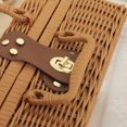 thumbnail image 2 of Woven Woven Picnic Box Plastic Rattan  Retro Woven Storage Box with  Shaped Handle for Outdoor, 2 of 6