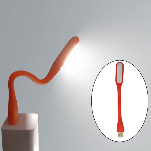 Xingzhi Flexible LED Light Lamp Portable Adjustable for Laptop Eye Care red