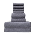 thumbnail image 2 of FHBVT Eight-Piece Velvet Towel Set Soft Absorbent Bath Towels Washcloths with Quick Drying and Double Needle Stitching Perfect for Bathroom Spa Use and Daily Comfort for Home or Hotel, 2 of 6