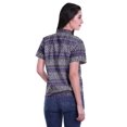thumbnail image 4 of Moomaya Chemise à Manches Mi-Longues Imprimée pour Femmes, Col Boutonné, Haut Décontracté, 4 of 5