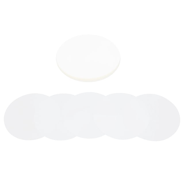 Film Cercle pour Badge, 100 Pcs Film Badge PVC Film Protecteur Transparent Design de Pointe