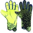 thumbnail image 1 of HLONK Gants de Gardien pour Jeunes Antidérapants Gants de Gardien de Soccer pour Enfants Bleu, 1 of 9