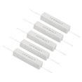 thumbnail image 1 of Unique Bargains 5 Pcs Résistances 30 Ohms, Résistance Ciment Céramique 10W Kit de Résistance Ciment de Puissance Tolérance 5 % pour Adaptateurs d'Alimentation Audio, 1 of 4