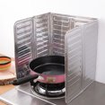 thumbnail image 2 of Cooking Utensils Product Guard Stove Splatter Guard Aluminum High Temperature Foldable Grease Shield for Fryer Cooking with 3 Oil, 2 of 8