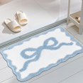 thumbnail image 1 of MKHSQHDG Today's Deals Bow Bathroom Rugs Rug Cute Bath Mat Girly Shower Rug Bath Mat Bow for Bedroom Kitchen Bathroom Floor, 1 of 7