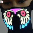 thumbnail image 2 of LED Luminous Flashing Face Mask Party Masks Light Up Dance Halloween Cosplay, 2 of 5