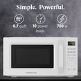thumbnail image 2 of Farberware FMO07WEIWH Compact 700W 0.7 Cu. Ft Microwave Oven, White, 2 of 5