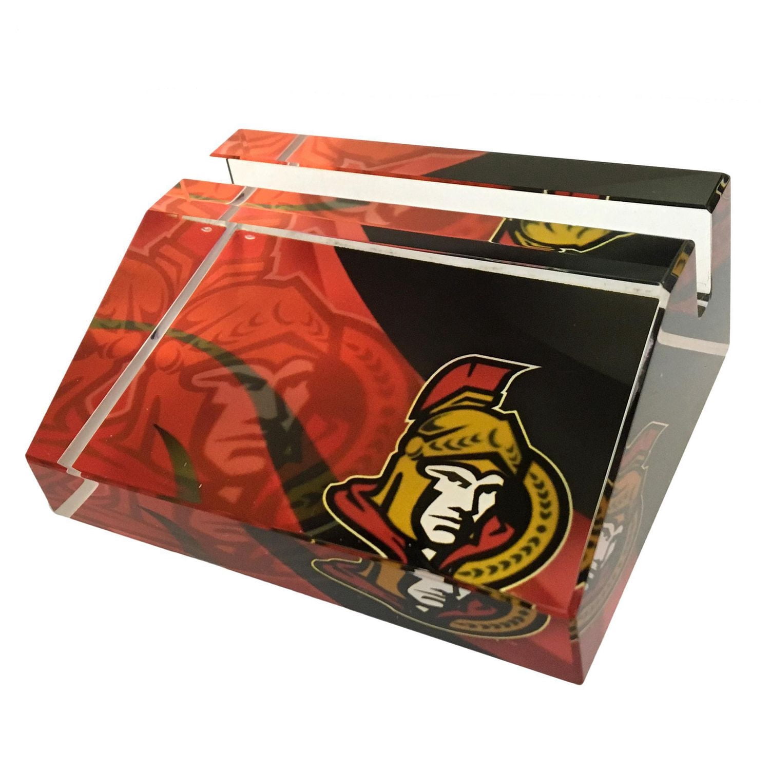 NHL Crystal Collectible Business Card Holder - Ottawa Senators