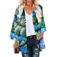thumbnail image 1 of Nouveaux Hauts pour Femmes 2023 Mode Grande Taille Manches Longues Col Rond Blouse Imprimée Automne Pull Décontracté Hauts Chemise à Manches Longues pour Femmes, 1 of 5