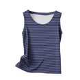 thumbnail image 3 of UPPADA Débardeur Décontracté pour Femme Grande Taille Col Rond T-Shirt Basique Fluide Sans Manches pour l'Été Vacances Bleu Foncé,4TG, 3 of 4