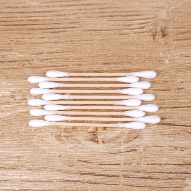 EASTIN 100 Pc Cotton Swab Applicator Q-tip Swabs 8cm Extra Wood Long M0K0