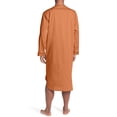 thumbnail image 3 of LOVZFMLL Men's Shirts, Mid-Length Islamic Robe, Cozy V-Neck T-Shirt for Loungewear Pajamas, Relaxed Fit Fall Clothes, 3 of 5