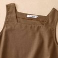 thumbnail image 4 of Timegard Womens Tank Tops Cotton Linen Square Neck Sleeveless Summer Casual Loose Tops Basic Tee Blouse, 4 of 7