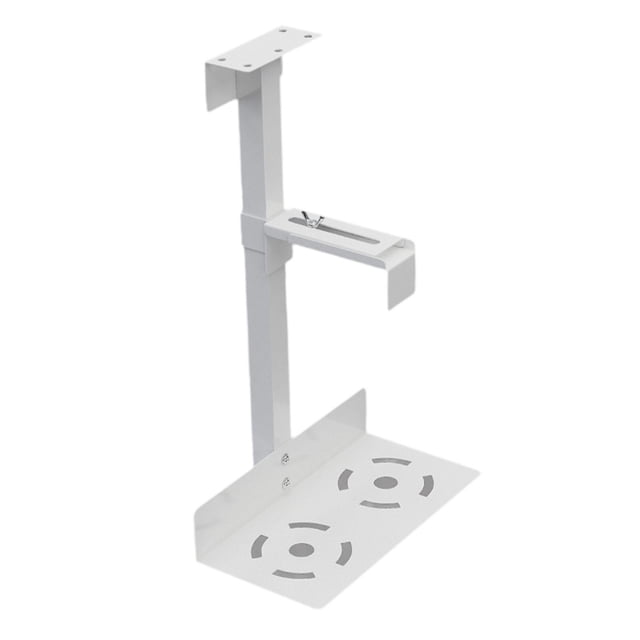Bunblic PC Computer Case Holder Main Frame Stable Universal under Desk PC Mount Computer Holder for Wall School Home White