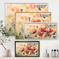 thumbnail image 4 of Designart Red Poppy On A Field FLOAT FRAME WALL ART, 4 of 4