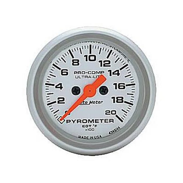AUTO METER 4345 Ultra Lite Trousse de Pyromètre à 2000 Degrés F