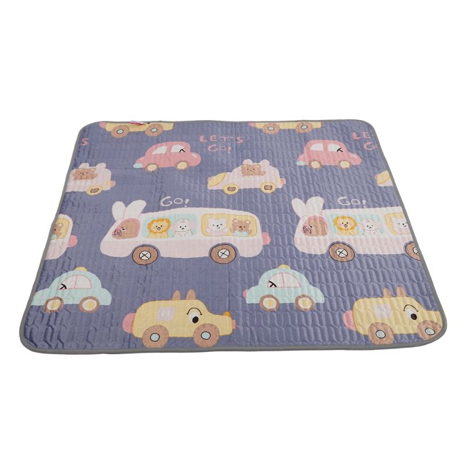Urine Pee Pad, Imperméable à l'Eau Lavable Pee Pad Coton Absorbant 5 Couches Cartoon Doux pour le Lit