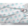thumbnail image 3 of Soimoi Poly Georgette Fabric Leaves & Floral Block Decor Fabric Printed Yard 42 Inch Wide, 3 of 3