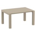 thumbnail image 4 of Loft Outdoor Dining Set with 6 Arm Chairs and 55 inch Extension Table Taupe, 4 of 5