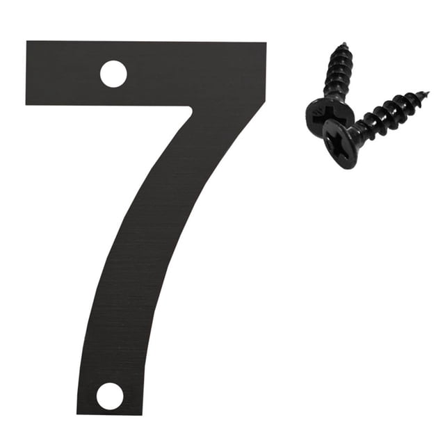 Penkiiy 4.7 Inch Black Metal Numbers , Modern Metal House Numbers, Black Door Numbers, Outdoor Mailbox Numbers, Metal Black House Address Letters and Numbers for House Office Apartment Outside