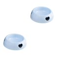 thumbnail image 1 of Dalazy Wear-resistant And Durable Plastic Dog Bowl For Long-lasting Bite Resistant light blue small size 2Set, 1 of 6