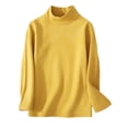 thumbnail image 1 of MeetoTime Little & Big Kids Soft Long Sleeve Mock Turtleneck Shirts Soft Solid Color Base Layer Undershirts Tops, 1 of 3