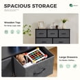 thumbnail image 4 of EDX Commode à 9 Tiroirs pour Chambre, Tour d'Organisation de Rangement en Tissu, Armoire, Gris, 4 of 9