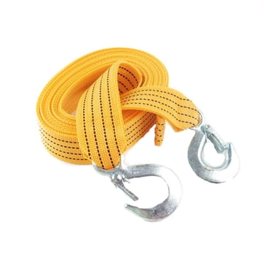 Amdohai Corde de Remorquage en Nylon Polyvalente Cordes de Remorquage Sangle de Remorquage Corde de Remorquage pour Voiture avec Crochets 4 Mètres