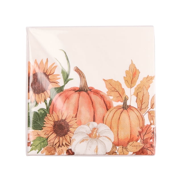 Way to celebrate 18 Count Pumpkin Pattern Napkin