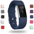 thumbnail image 1 of Replacement Bands Compatible for Fitbit Charge 2, Classic & Special Edition Adjustable Sport Wristbands(Sapphire,L), 1 of 7