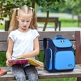 thumbnail image 3 of Agiferg Cartoon Elementary School Backpack Large Capacity Polyester Nylon School Bag For Kids Small Size(15x11.4x6.3in), 3 of 5