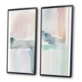 thumbnail image 3 of Designart "Pastel Tranquility in Serene Shades I" Abstract Liquid Ink Framed Wall Art Set Of 2 - Modern Blue Frame Gallery Set For Office Decor, 3 of 6