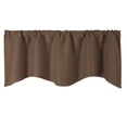 thumbnail image 1 of TOUMENY Valance Curtains, Microfiber Shade Cloth for Kitchen Living Bathroom, Machine Washable Window Treatments, 1 of 2