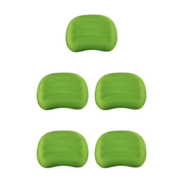 relayinert Comfortable And Breathable Ultralight Camping Travel Pillow For Neck And Lumbar green 5Set