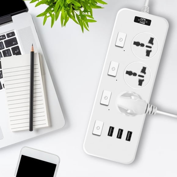 TopLLC USB Intelligent Independent Toggle Wiring Socket Universal Hole Household Office Dormitory Tourism Multifunctional Socket Multifunctional socket