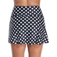 thumbnail image 3 of Women Swim Skirt Drawstrings Sides Swim Shorts Bathing Suit Skirted Swimsuit Bottom, 3 of 6