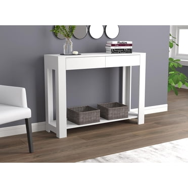Safdie & Co. Console Table 40" White With 2 Drawers