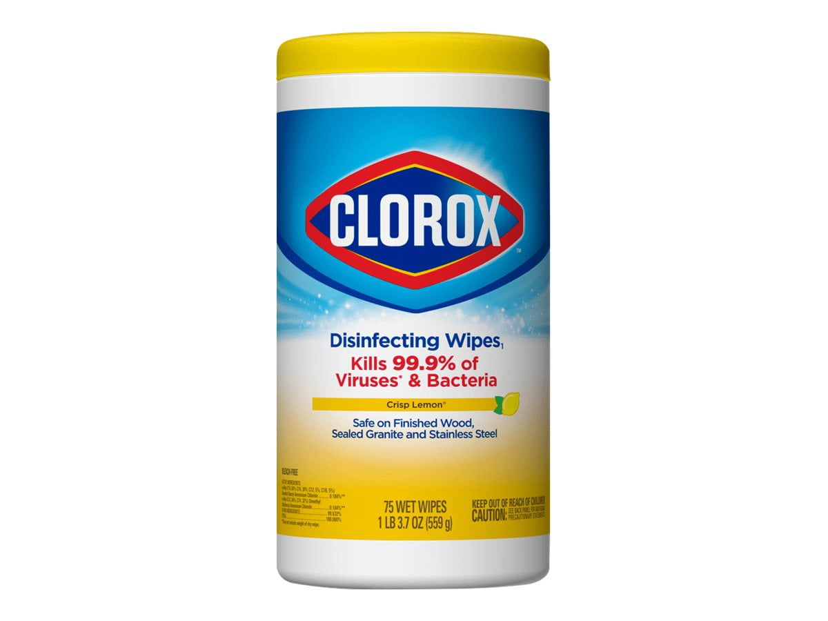 Clorox Company 1628 Disinfecting Wipes Lemon 75Ct