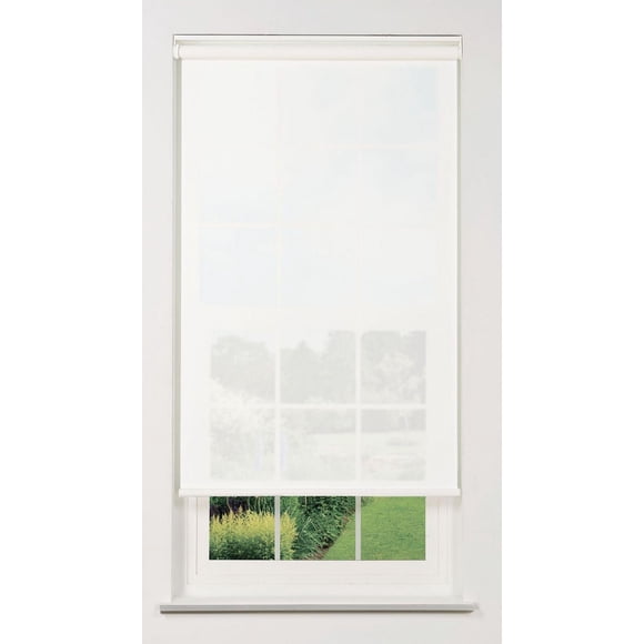Linen Avenue Cordless Solar Screen Roller Shade - 5% White