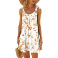 thumbnail image 2 of CEHVOM Robe de Plage pour Femme, Paréo de Bikini, Tenue de Plage, Décontractée, Vacances, Courte, d'Été, Dos Nu, 2 of 5