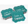 thumbnail image 4 of Inkdotpot Real Silver Foil Love Is Sweet Wedding Tags Favor Bracket Shape Hang Pack Of 100 Paper Tags, 4 of 6