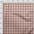 thumbnail image 3 of oneOone Viscose Jersey Orange Fabric Check Craft Projects Decor Fabric Printed By The Yard 60 Inch Wide, 3 of 4