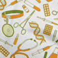 thumbnail image 1 of oneOone Silk Tabby Orange Fabric Tool Sewing Craft Projects Fabric Prints By Yard 42 Inch Wide, 1 of 4