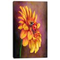 thumbnail image 2 of Gerber et Coccinelle Aquarelle - Impression d'Art Floral sur Toile, 2 of 4