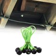 thumbnail image 2 of koolsoo 10Pcs/Set Ball Bungee Cords, Tent Tarp Tie-Downs Strap Green, 2 of 9