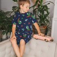 thumbnail image 4 of Lsque Ensemble de Pyjama Léger 2 Pcs Motif Astronaute Dinosaure pour Filles - Moyen, 4 of 6