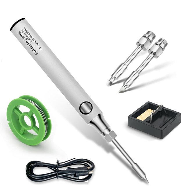 Fer à Souder Compact Sans Fil USB Rechargeable Fer à Souder Portable Outils de Soudage Plus Sûrs Maison Bricolage à Main