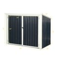 thumbnail image 2 of Costway 6x3FT Horizontal Storage Shed 68 Cubic Feet for Garbage Cans Tools Accessories, 2 of 10